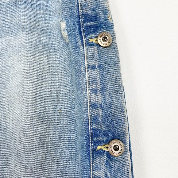 Jonathan Simkhai Manfriend Button Down Wide Leg Jeans - Picture 8 of 15